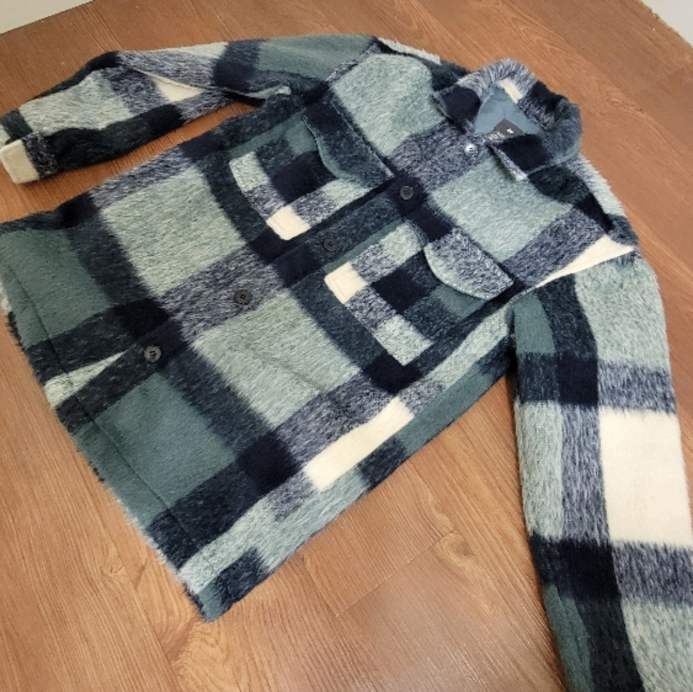 H&M Plaid Jacket - Green and Black